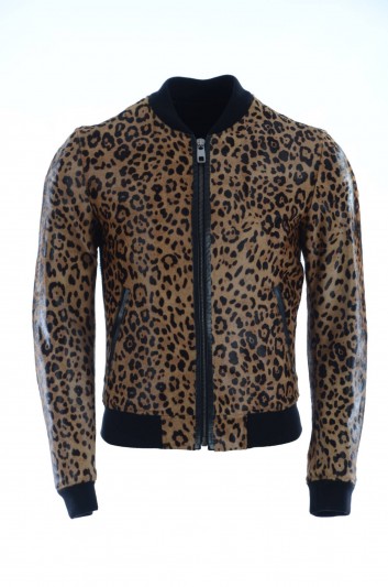Dolce & Gabbana Men Leather Jacket - G9FA0L FUL4Z