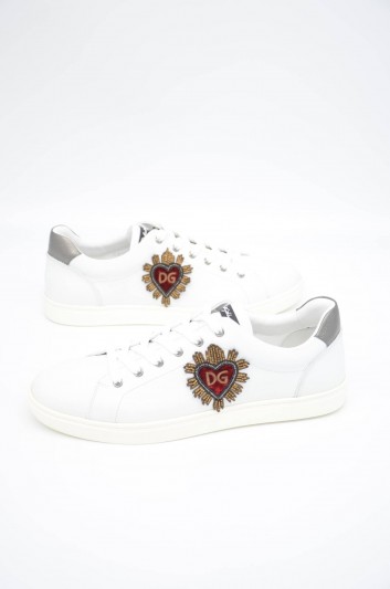 Dolce & Gabbana Men Embroidered Low-top Sneakers - CS1676 B5339