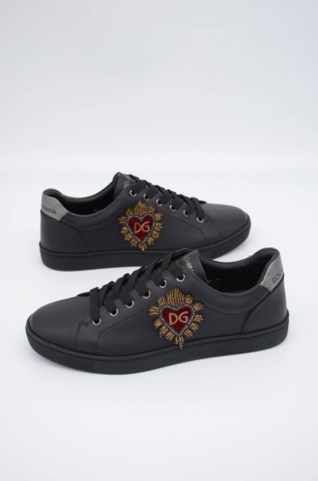 Dolce & Gabbana Men Embroidered Low-Top Sneakers - CS1640 B5339