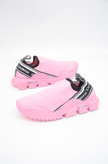 Dolce & Gabbana Women Sorrento Slip-On Fabric Sneakers - CK1595 AK267
