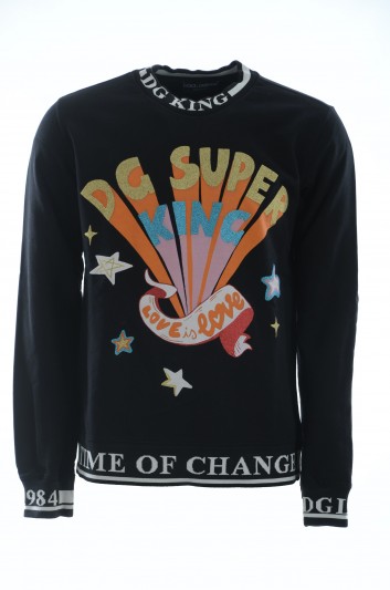 Dolce & Gabbana Men "DG Super King" Sweatshirt- G9MS8T FU7DU