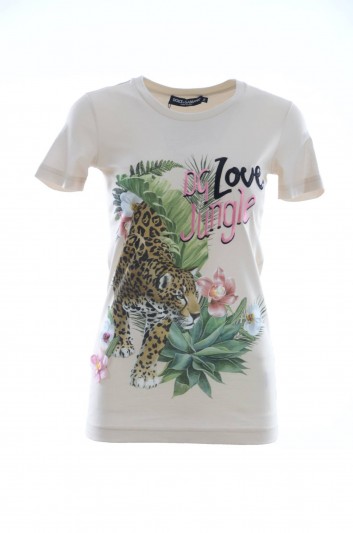 Dolce & Gabbana Camiseta Manga Corta Mujer - F8L99Z G7WTS