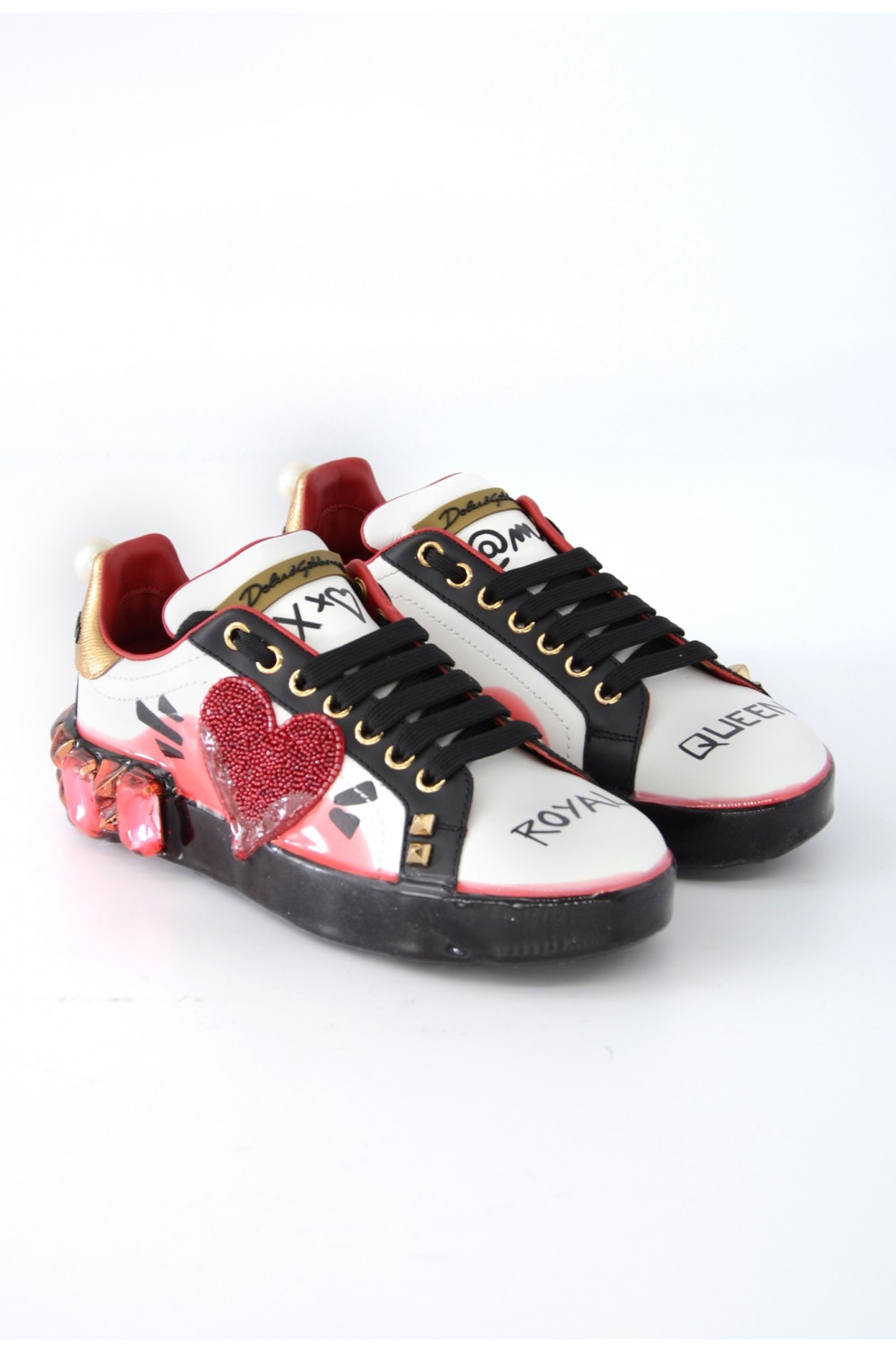 Dolce & Gabbana Women Heart Sneakers - CK1544 AZ745