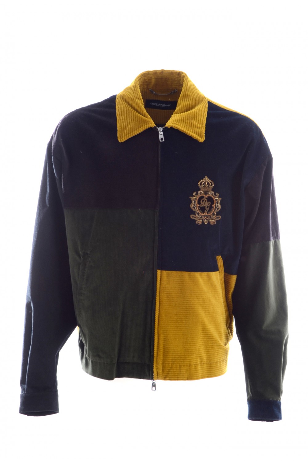 Men's Hooded quilted nylon jacket with logo, DOLCE & GABBANA