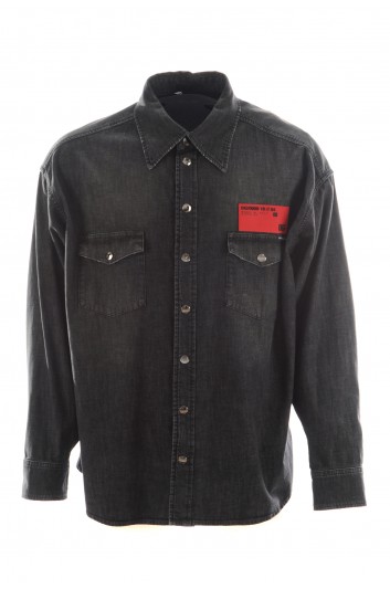 Dolce & Gabbana Camisa Denim Manga Larga Hombre - G5IH1D G8ER1