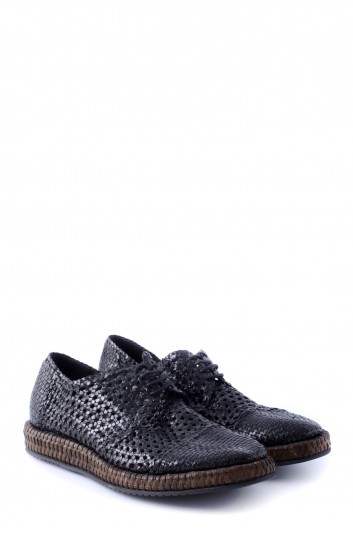 Dolce & Gabbana Men Die-Cut Laced Shoe - A10552 AZ870