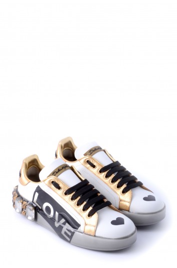 Dolce & Gabbana Women "Love" Jewel Sneakers - CK1544 AK365