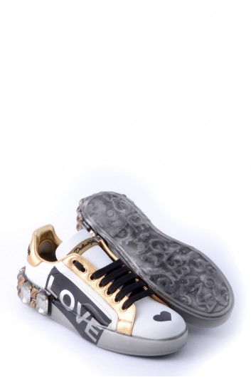 Dolce & Gabbana Women "Love" Jewel Sneakers - CK1544 AK365