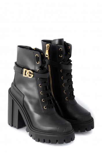 Dolce & Gabbana Women Biker Platform Zipped Boots - CT0781 A1203