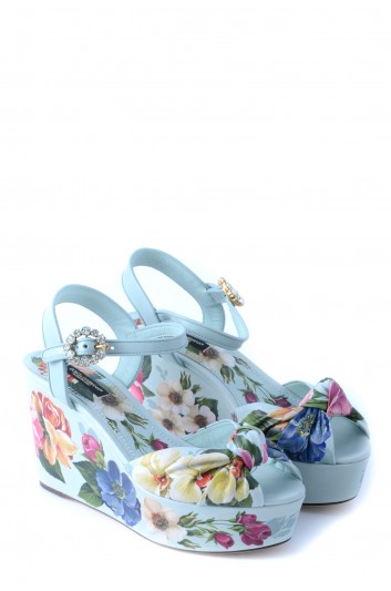 Dolce & Gabbana Cuñas Flores Mujer - CZ0120 AX741