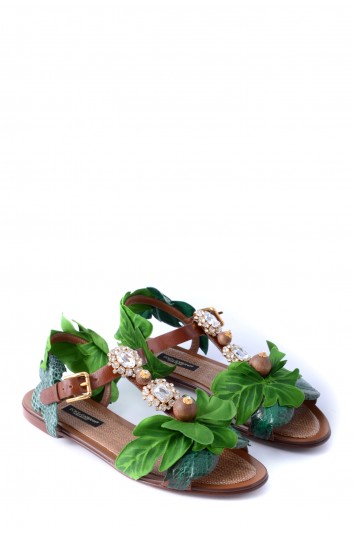 Dolce & Gabbana Women Jungles Jewels Sandals - CQ0382 AX891