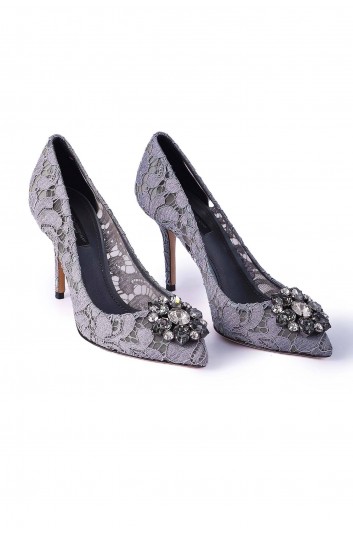 Dolce & Gabbana Women Taormina Laced Jewel Heeled Shoes - CD0101 AL198