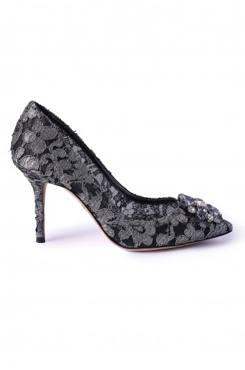 Dolce & Gabbana Women Taormina Laced Jewel Heeled Shoes - CD0101 AE637
