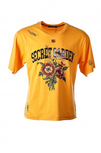 Dolce & Gabbana Camiseta Manga Corta Secret Garden Hombre - G8OK8Z G7C7J