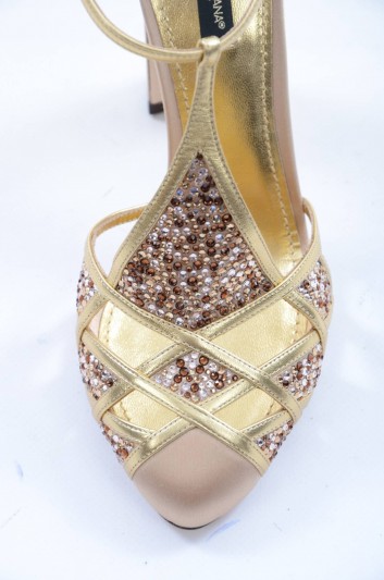 Dolce & Gabbana Zapatos Joyas Seda Tacón Mujer - CD0452 AD401