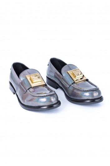 Dolce & Gabbana Men Pantent Leather Loafers - A30141 AQ796