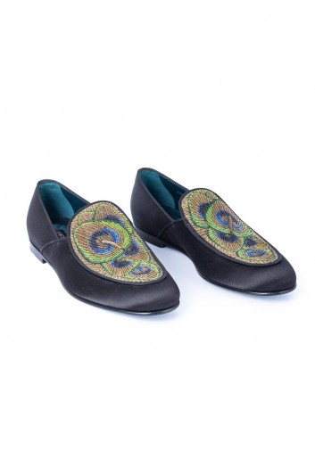 Dolce & Gabbana Men Peacock Embroidery Loafers - A50412 AW382