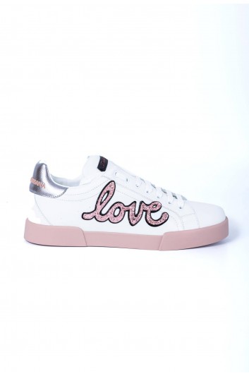 Dolce & Gabbana Women Portofino "Love" Sequins Sneakers - CK1563 AH245