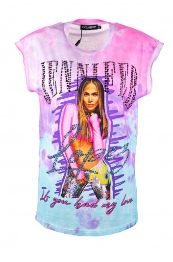Dolce & Gabbana Camiseta sin Mangas "Jennifer Lopez" Mujer - F8R21Z G7C2O