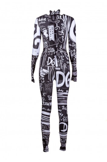 Dolce & Gabbana Women Logo Print Long Jumpsuit - F6AJLT GDA2Z