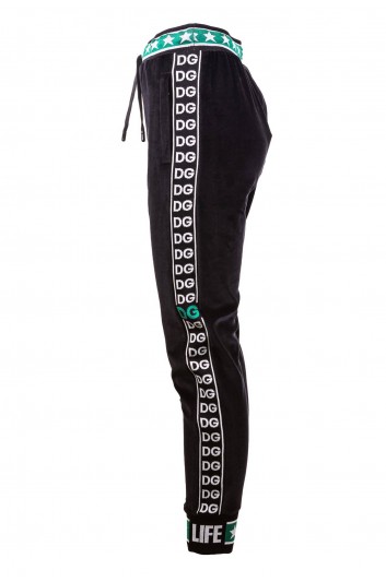 Dolce & Gabbana Women Star Velvet Sport Trouser - FTBMDT FUVJH