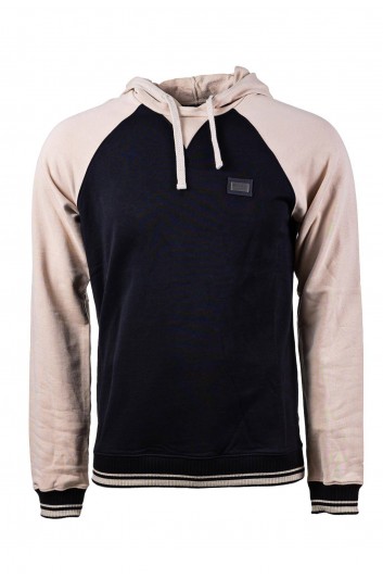 Dolce & Gabbana Men Hooded Combined Sweatshirt - G9CG0T G7WS0