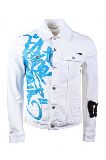 Dolce & Gabbana Men Denim Graffitti Jacket - G9VZ8D G8GV9