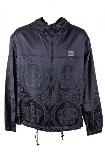 Dolce & Gabbana Men Printed Hooded Zipped Jacket - G9XOST G7D8W