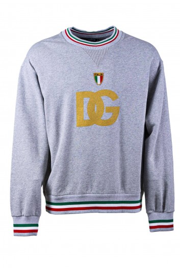 Dolce & Gabbana Men "Italia" Round Neck Sweatshirt - G9XF5Z FU7DU