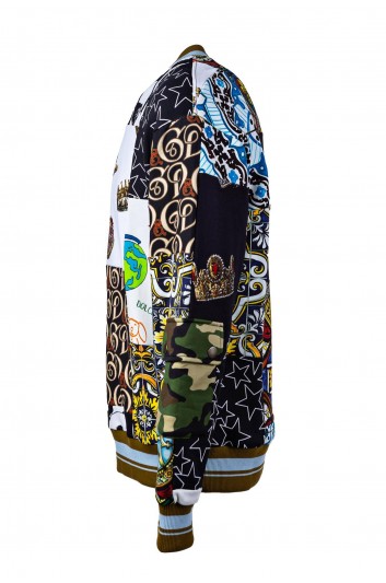 Dolce & Gabbana Men Round Neck Combined Prints Sweatshirt - G9WX5T G7BQR