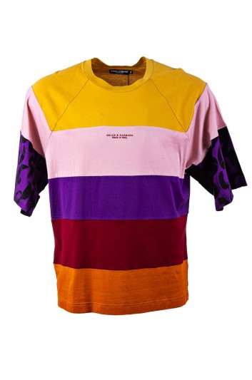 Dolce & Gabbana Men Combined Short Sleeve T-shirt - G8MR8Z G7YST