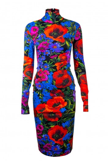 Dolce & Gabbana Vestido Largo Flores Mujer - F6AJMT GDA2P