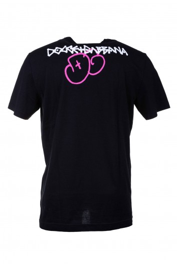 Dolce & Gabbana Camiseta Grafiti Manga Corta Hombre - G8KBAT G7F1Q