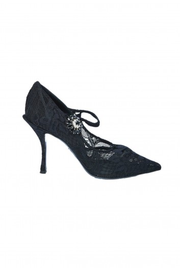 Dolce & Gabbana Women Laced Mary Jane Heeled Shoes - CD1292 AJ316
