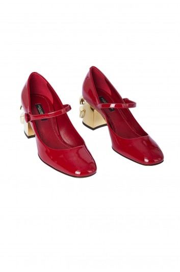Dolce & Gabbana Women Mary Jane Patent Leather Heeled Shoes - CD1627 AQ130