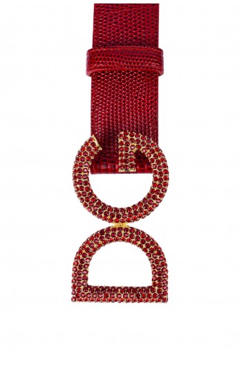 Dolce & Gabbana Women DG Strass Buckle 3,5 cm Belt - BE1322 AV585
