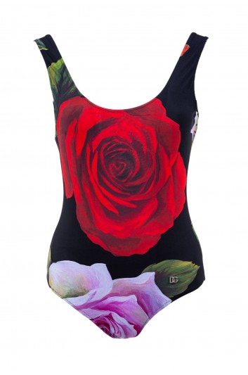 Dolce & Gabbana Bañador Deportivo Rosas Mujer - O9A46J FSG2T