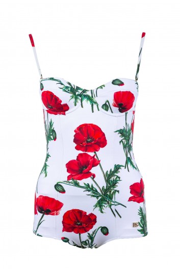 Dolce & Gabbana Women Poppies Swimdress Costume - O9A13J FSG1T