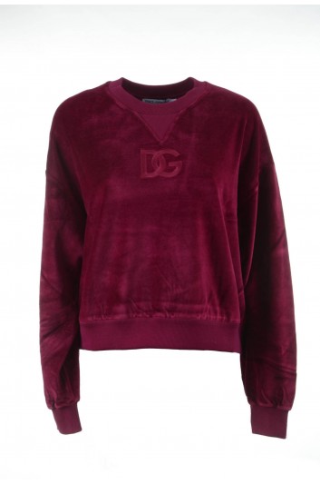 Dolce & Gabbana Women Velvet Sweatshirt - F9R61Z HU7BH