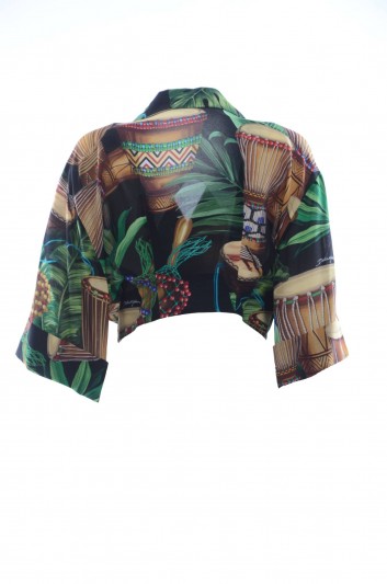 Dolce & Gabbana Women Drums Shirt Top- F5N11T IS1D2