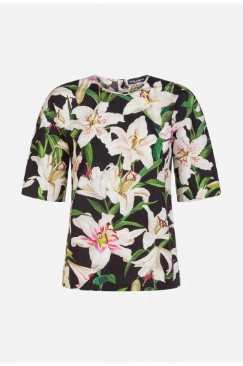 Dolce & Gabbana Women Lilies Top - F7X67T HS5EO