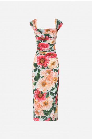 Dolce & Gabbana Women Flowers Long Dress - F6K0FT FSGUB