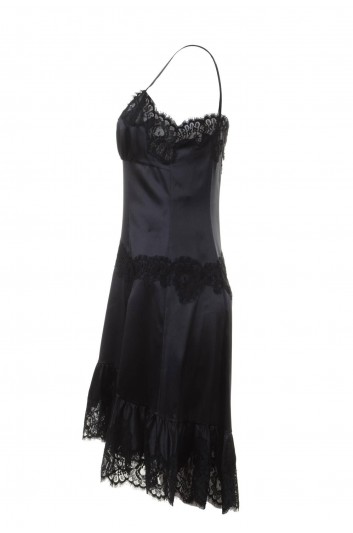 Dolce & Gabbana Vestido Medio Encaje Tirantes Mujer - F6B5DT FURAG