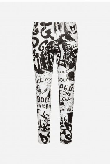 Dolce & Gabbana Pantalón Tejano Estampado Hombre - GY07LD G8GS5