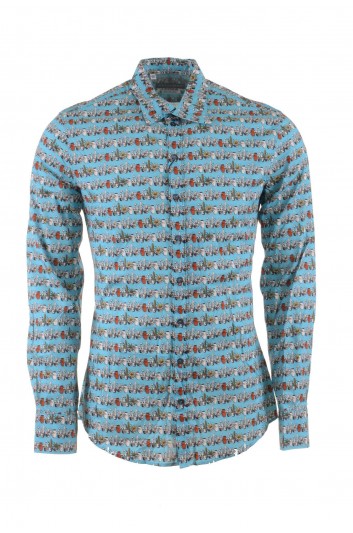 Dolce & Gabbana Men "Sicilia" Cactus Long Sleeve Shirt - G5CE5T FSECK