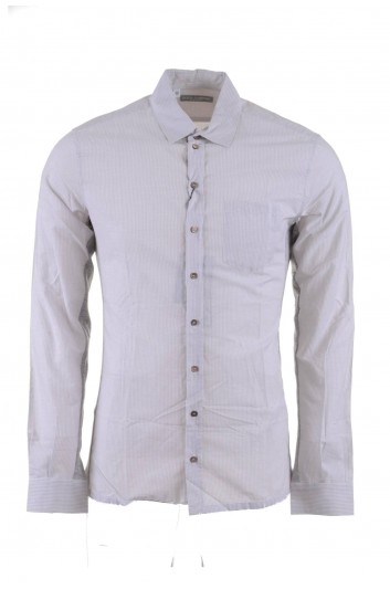 Dolce & Gabbana Camisa Combinada Rayas Manga Larga Hombre - G5CF7T G9T41