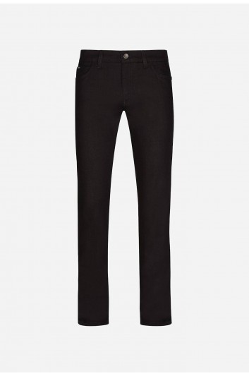 Dolce & Gabbana Pantalón Tejano Slim Flor Hombre - GY07CZ G8GD2