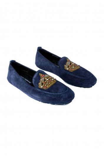 Dolce & Gabbana Men Jewel Crown Loafers - A50280 AK302