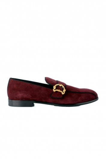 Dolce & Gabbana Men Suede DG Buckle Loafers