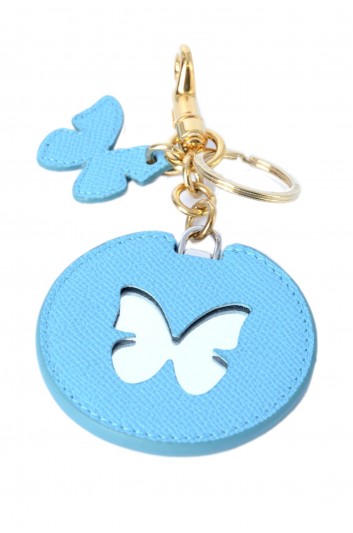 Dolce & Gabbana Women Round Mirror Butterfly 7,5 cm Key Holder - BI1260 B5381